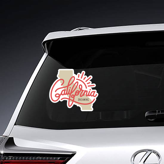 California Dreaming State Sticker