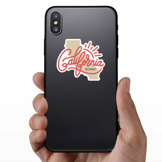 California Dreaming State Sticker