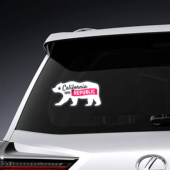 California Republic Bear Sticker