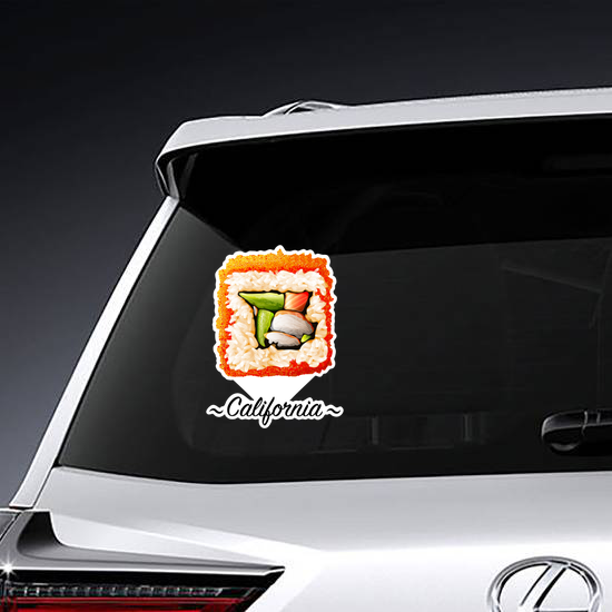 California Sushi Roll Sticker