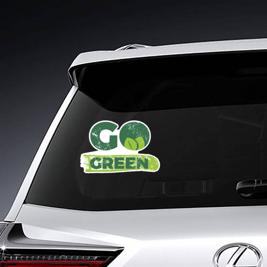 Calligraphy Go Green Sticker