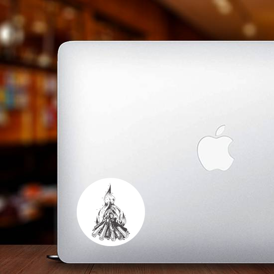 Campfire Illustration Sticker