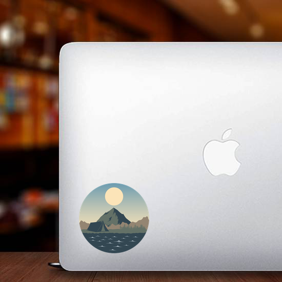 Camping Landscape Sticker