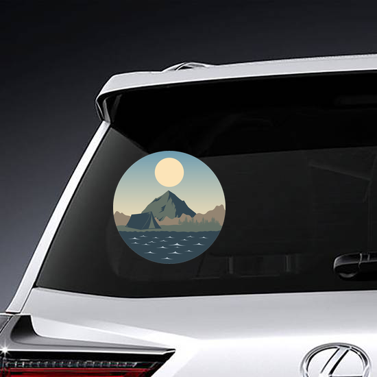 Camping Landscape Sticker