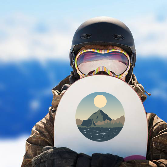 Camping Landscape Sticker