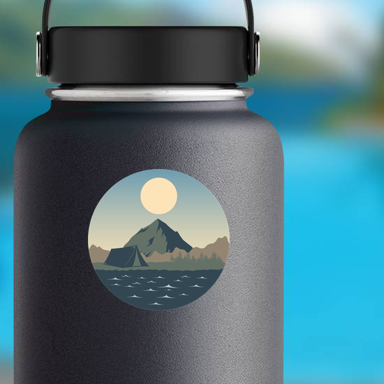 Camping Landscape Sticker