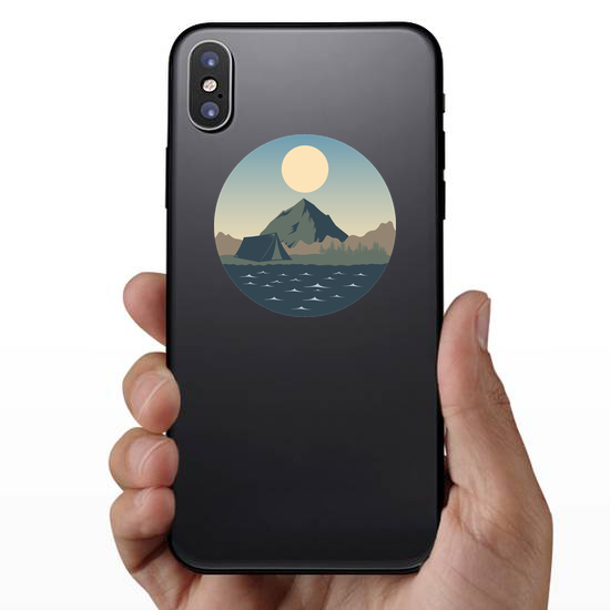 Camping Landscape Sticker