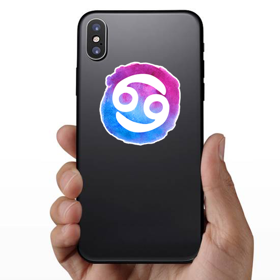 Cancer Sign Watercolor Sticker