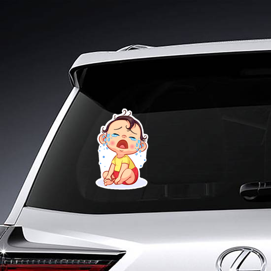 Cartoon Crying Baby Sticker