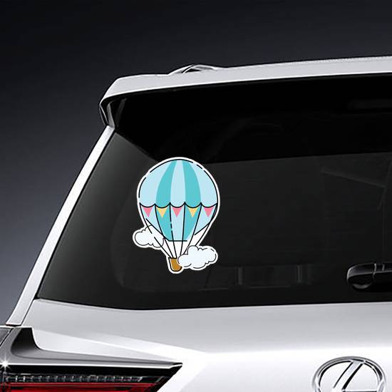 Cartoon Hot Air Balloon Sticker example
