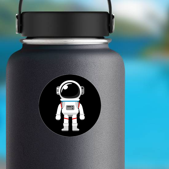 Cartoon Space Suit Sticker