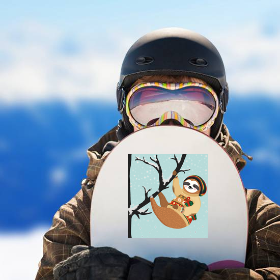 Christmas Sloth Sticker