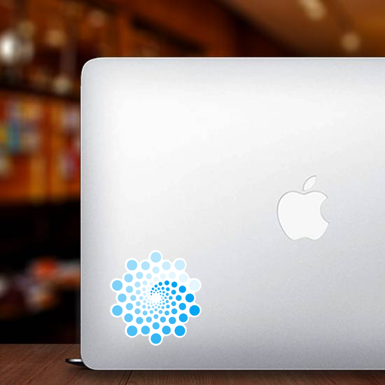 Circle Design Abstract Wave Sticker