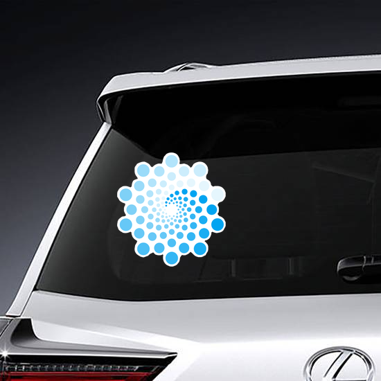 Circle Design Abstract Wave Sticker
