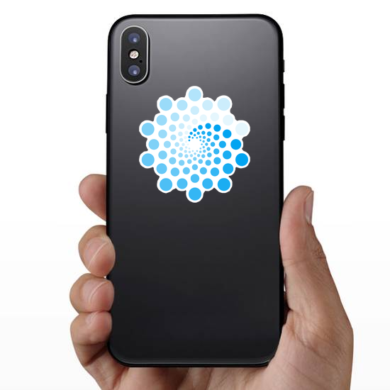 Circle Design Abstract Wave Sticker