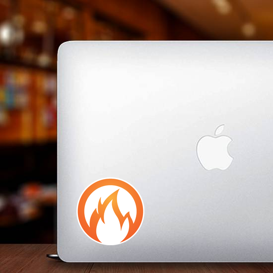 Circle Flames Sticker