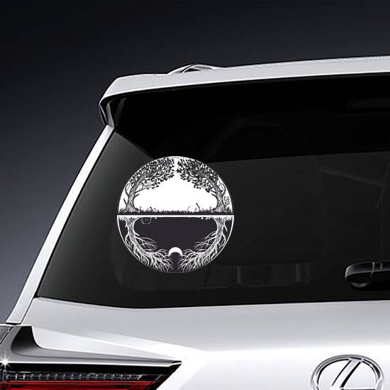 Circle Of Life Yin & Yang Sticker