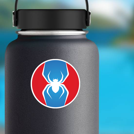 Circle Spider Logo Sticker