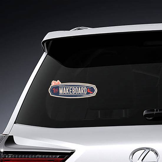 Club Wakeboard Board Sticker