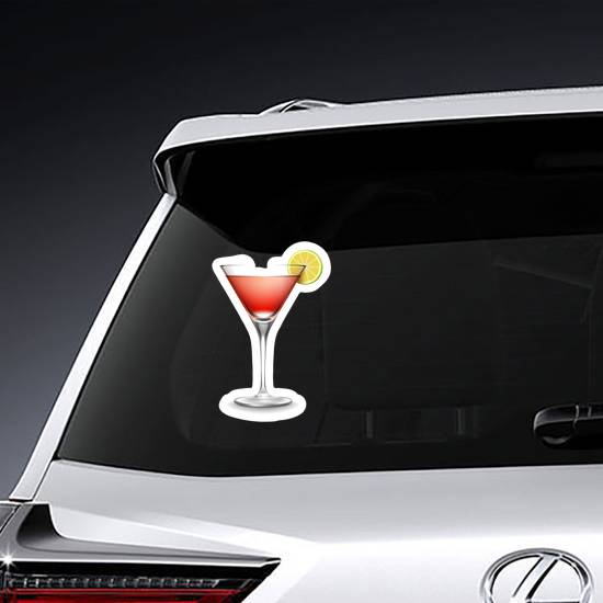 Cocktail Garnished With Lime Sticker example