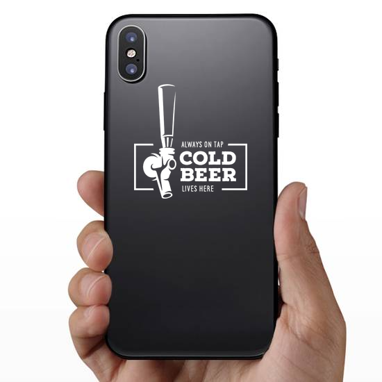 Cold Beer Lives Here Sticker