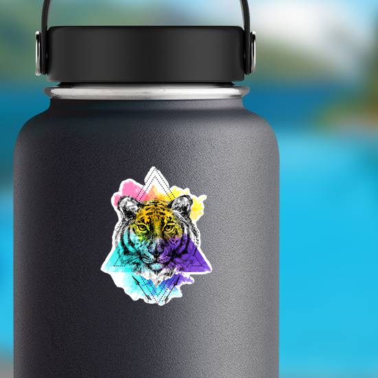 Colorful Boho Tiger Sticker