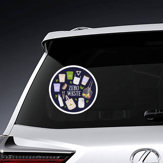 Colorful Eco And Waste Elements Sticker