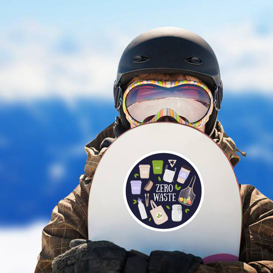 Colorful Eco And Waste Elements Sticker