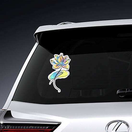 Colorful Flower Sticker example