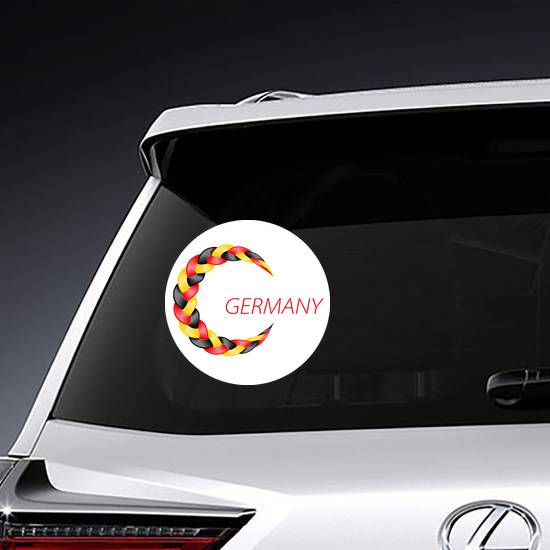 Colorful Germany Flag Braid Sticker example