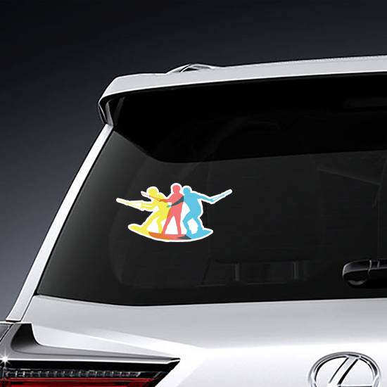 Colorful Wakeboarder Sticker