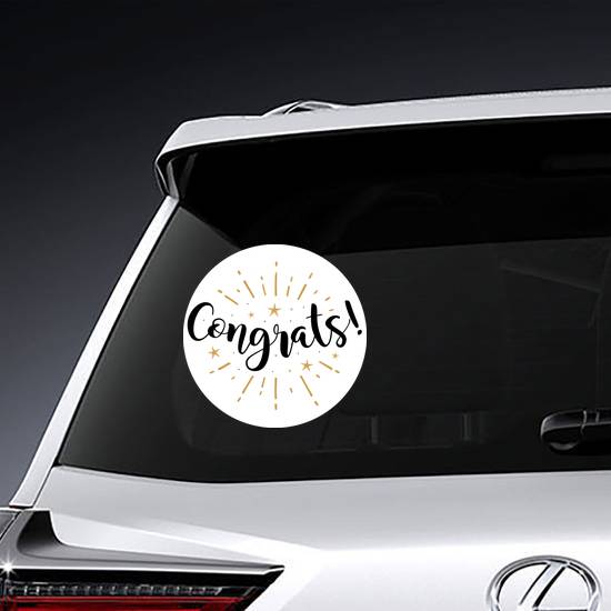 Congrats Star Sticker