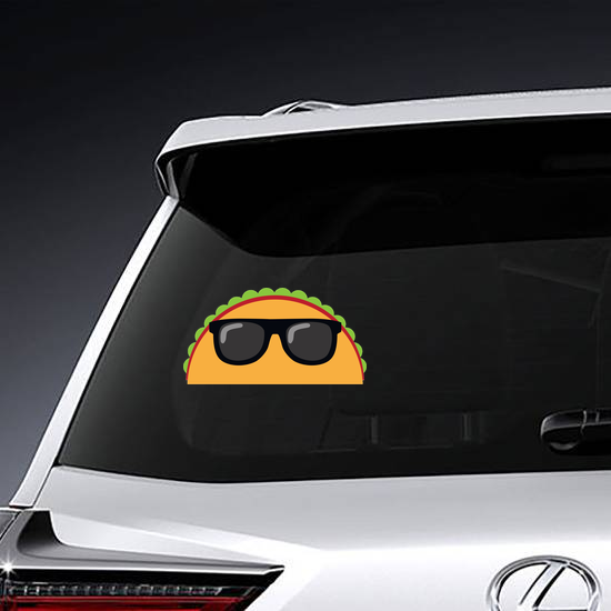 Cool Taco In Sunglasses Sticker