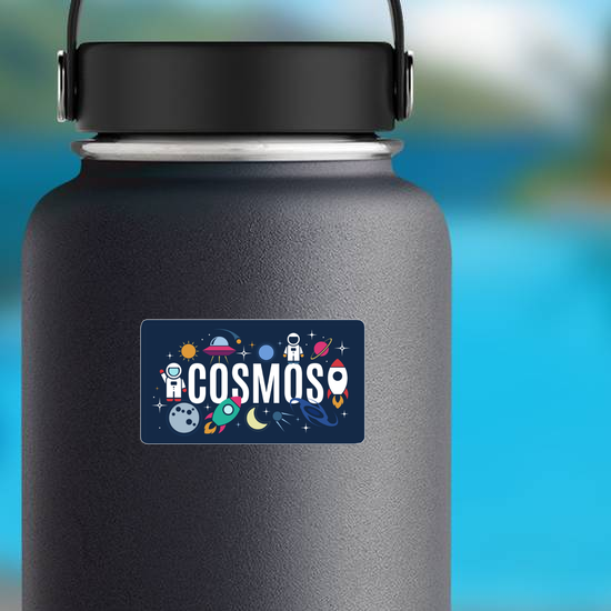 Cosmos Space Icons Sticker