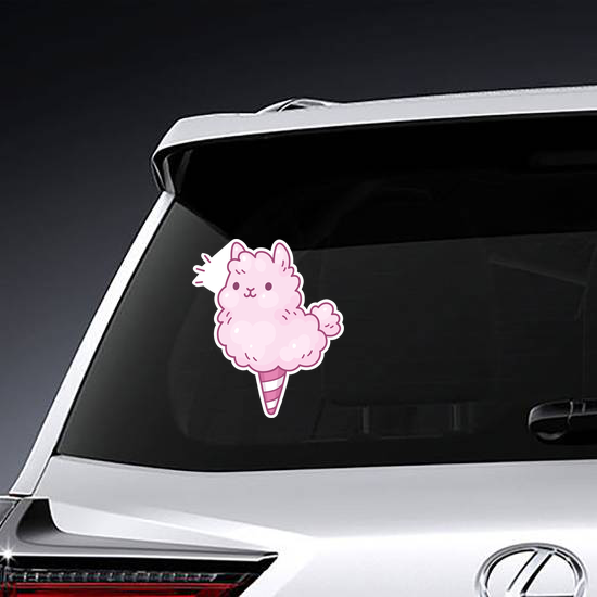 Cotton Candy Llama Sticker