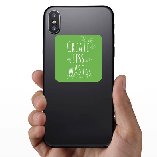 Create Less Waste Sticker