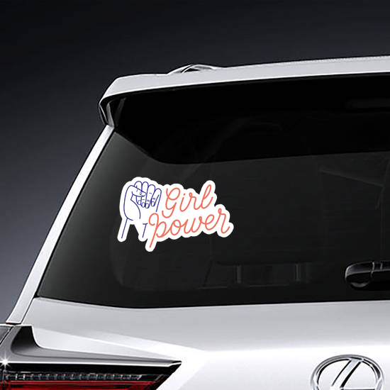 Cursive Girl Power Sticker