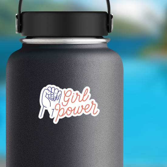 Cursive Girl Power Sticker