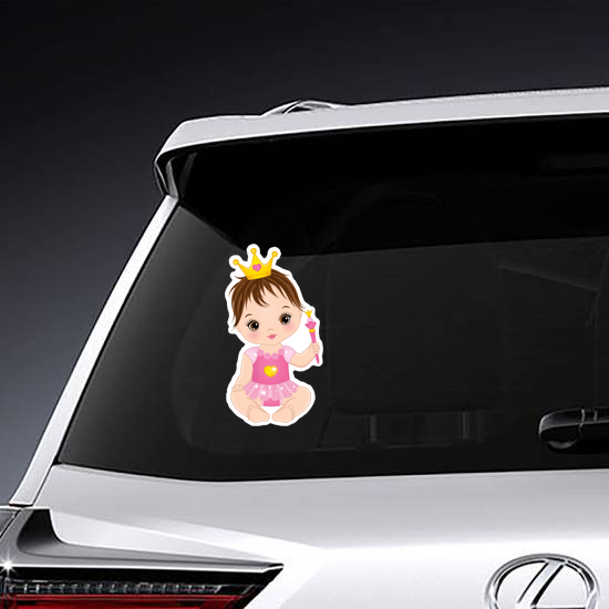Cute Baby Girl Princess Sticker