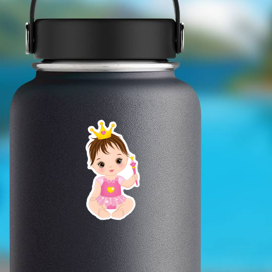 Cute Baby Girl Princess Sticker