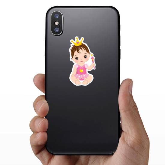 Cute Baby Girl Princess Sticker