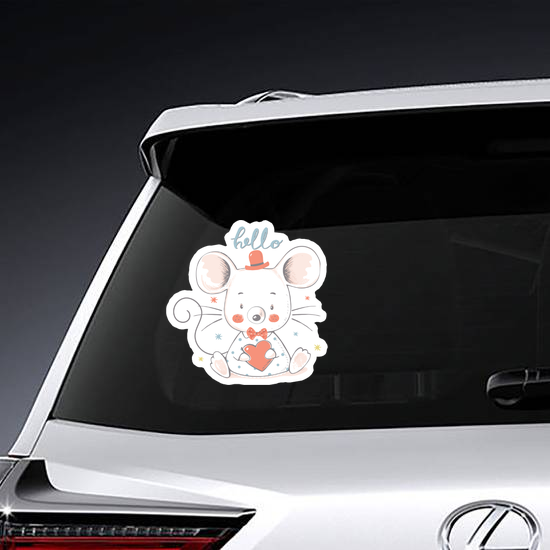 Cute Baby Mouse Cartoon Sticker