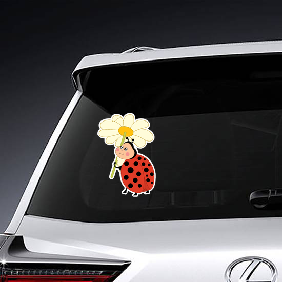Cute Cartoon Funny Ladybug Sticker