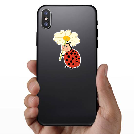 Cute Cartoon Funny Ladybug Sticker