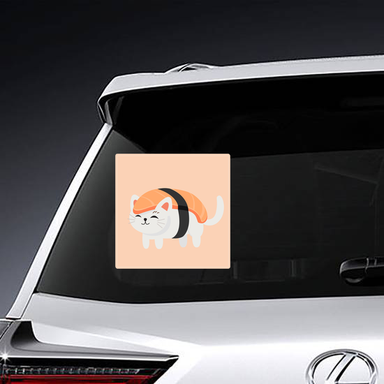 Cute Cat In Sushi Sticker