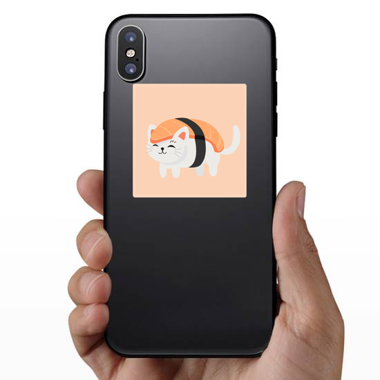 Cute Cat In Sushi Sticker