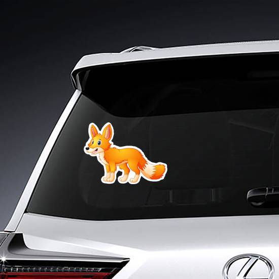 Cute Fox Cartoon Sticker