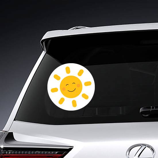 Cute Simple Smiling Sun Sticker