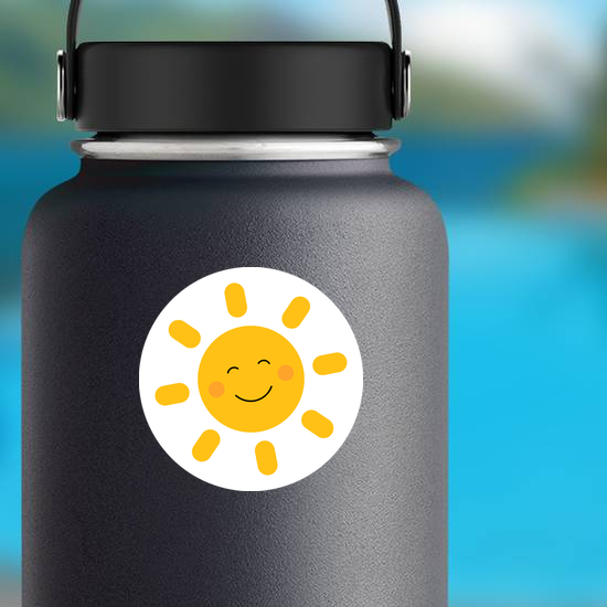 Cute Simple Smiling Sun Sticker