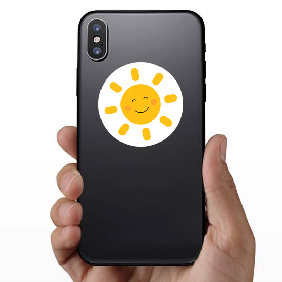 Cute Simple Smiling Sun Sticker